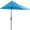 Homeroots 110 x 10 in. Blue iron Side Wall Umbrella 372308 - alternate 3
